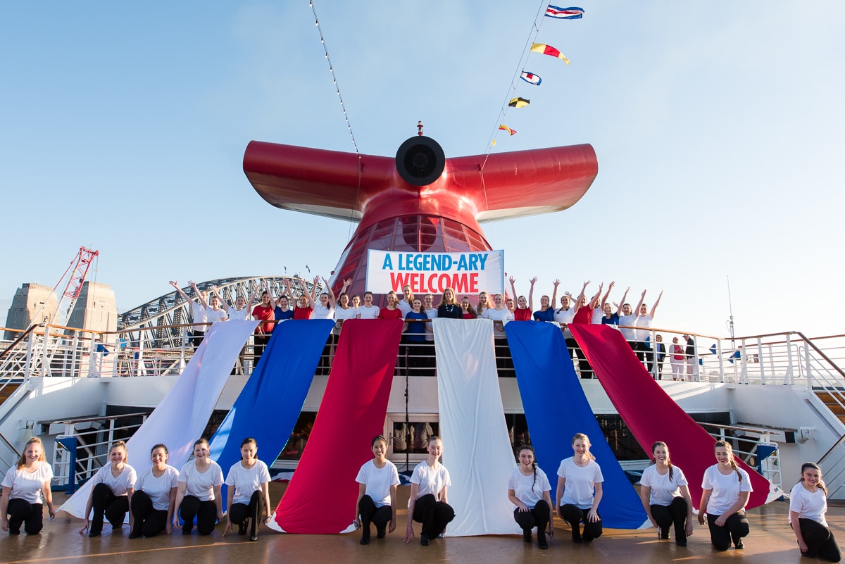 Carnival Legend Kicks Off the Australian Cruise Season with the World's Biggest Chorus at Sea